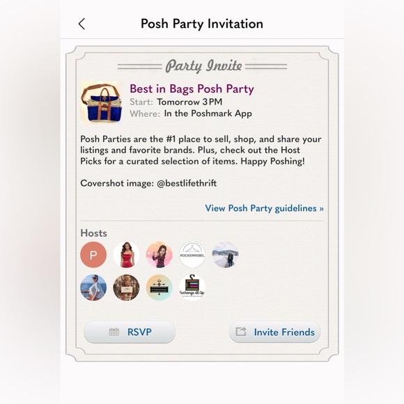 Other - Poshmark Party Invitation ❤️❤️🥰🥰
